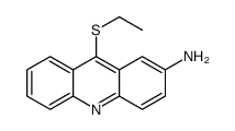 9-ethylsulfanylacridin-2-amine结构式