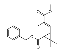 benzyl (1R,3S)-3-[(E)-3-methoxy-2-methyl-3-oxoprop-1-enyl]-2,2-dimethylcyclopropane-1-carboxylate结构式