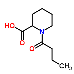 1-Butyryl-2-piperidinecarboxylic acid Structure