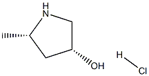 (3R,5S)-5-甲基吡咯烷-3-醇盐酸盐结构式