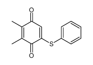 2,3-dimethyl-5-phenylsulfanylcyclohexa-2,5-diene-1,4-dione Structure
