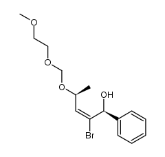 (1S,2E,4S)-2-Bromo-4-[(2-methoxyethoxy)methoxy]-1-phenyl-2-penten-1-ol结构式