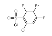 3-Bromo-2,4-difluoro-6-methoxybenzenesulfonyl chloride Structure