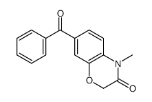 7-benzoyl-4-methyl-1,4-benzoxazin-3-one结构式