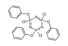 2,4,6-trichloro-2,4,6-tri(phenoxy)-1,3,5-triaza-2,4,6-triphosphorine Structure