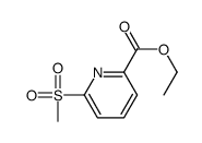 6-(甲基磺酰基)-2-吡啶羧酸乙酯结构式