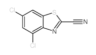 4,6-二氯苯并[d]噻唑-2-甲腈结构式