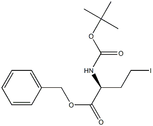 Benzyl 2-(S)-[(tert-butoxycarbonyl)amino]-4-iodobutanoate Structure