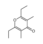 2,6-diethyl-3,5-dimethyl-4H-pyran-4-one结构式