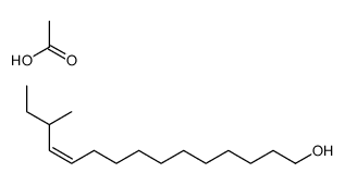 acetic acid,13-methylpentadec-11-en-1-ol Structure
