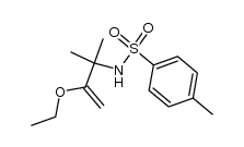 N-(1,1-dimethyl-2-ethoxy-2-propenyl)-p-toluenesulfonamide结构式
