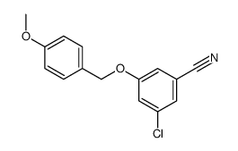 3-氯-5-[(4-甲氧基苄基)氧基]苯腈结构式