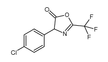 4-(4-chlorophenyl)-2-(trifluoromethyl)oxazol-5(4H)-one结构式