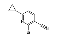2-Bromo-6-cyclopropylnicotinonitrile结构式