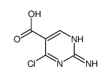2-amino-4-chloropyrimidine-5-carboxylic acid Structure