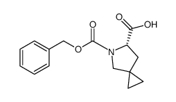 (S)-5-((苄氧基)羰基)-5-氮杂螺[2.4]庚烷-6-羧酸结构式