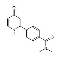 N,N-dimethyl-4-(4-oxo-1H-pyridin-2-yl)benzamide Structure