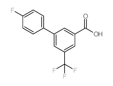 3-(4-氟苯基)-5-三氟甲基苯甲酸结构式