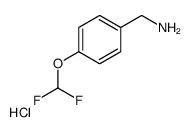 [4-(difluoromethoxy)phenyl]methanamine,hydrochloride Structure