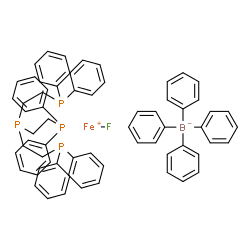 三{[2-(二苯基膦基)乙基]膦}(氟)四苯基硼酸铁(II)结构式