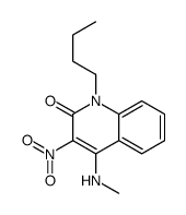 1-butyl-4-(methylamino)-3-nitroquinolin-2-one结构式