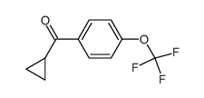 4-trifluoromethoxyphenyl cyclopropyl ketone结构式