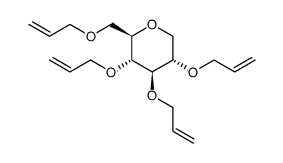 2,3,4,6-tetra-O-allyl-D-1,5-anhydroglucitol结构式