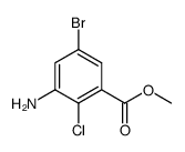 methyl 3-amino-5-bromo-2-chlorobenzoate Structure