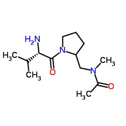 N-Methyl-N-{[1-(L-valyl)-2-pyrrolidinyl]methyl}acetamide结构式