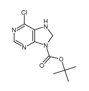 9-tert-butoxycarbonyl-6-chloro-7,8-dihydropurine结构式