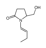 (S,E)-1-(1-丁烯)-5-(羟基甲基)吡咯烷-2-酮结构式