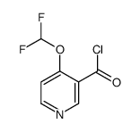 3-Pyridinecarbonyl chloride, 4-(difluoromethoxy)- (9CI)结构式