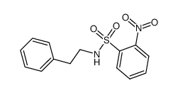 phenylethylamide of o-nitrophenylsulfonic acid Structure