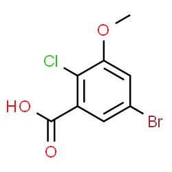 5-Bromo-2-chloro-3-methoxybenzoic acid Structure
