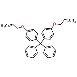 9,9-双(4-烯丙氧基苯基)芴结构式