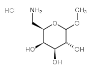 6-氨基-脱氧-吡喃葡萄糖苷甲酯盐酸盐结构式