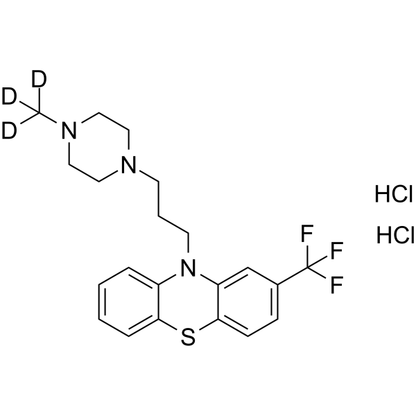 Trifluoperazine-d3 (hydrochloride)结构式