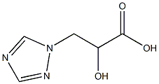 2-羟基-3-(1H-1,2,4-三唑-1-基)丙酸结构式