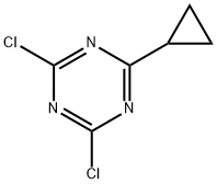 2,4-Dichloro-6-cyclopropyl-1,3,5-triazine Structure