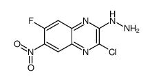 (3-chloro-7-fluoro-6-nitroquinoxalin-2-yl)hydrazine结构式