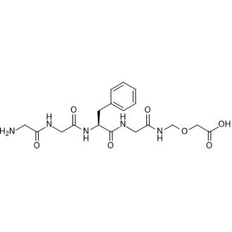 (S)-16-氨基-10-苄基-6,9,12,15-四氧代-3-氧杂-5,8,11,14-四氮杂十六烷酸结构式