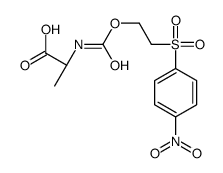(2S)-2-[2-(4-nitrophenyl)sulfonylethoxycarbonylamino]propanoic acid Structure