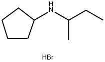 N-(仲丁基)环戊胺氢溴酸盐结构式