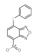2,1,3-Benzoxadiazole,4-nitro-7-(phenylthio)- Structure