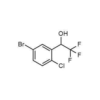 1-(5-Bromo-2-chlorophenyl)-2,2,2-trifluoroethan-1-ol Structure