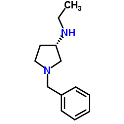 1-Benzyl-N-ethyl-3-pyrrolidinamine structure