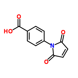 4-(2,5-二氧代-2,5-二氢-1H-吡咯-1-基)苯甲酸结构式