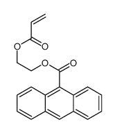 2-prop-2-enoyloxyethyl anthracene-9-carboxylate结构式
