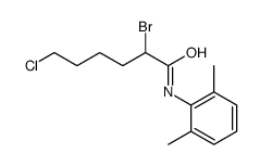 2-Bromo-6-chloro-N-(2,6-dimethylphenyl)hexanoylamide Structure