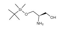 (R)-2-amino-3-(tert-butyldimethylsiloxy)propan-1-ol结构式